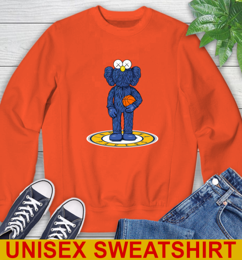 NBA Basketball Indiana Pacers Kaws Bff Blue Figure Shirt Sweatshirt 4