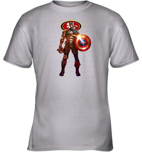 San Francisco Giants Youth Team Captain America Marvel T-Shirt