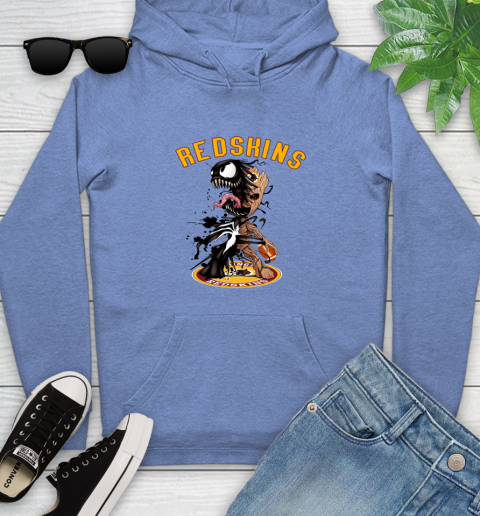 NFL Washington Redskins Football Venom Groot Guardians Of The Galaxy Youth Hoodie 12