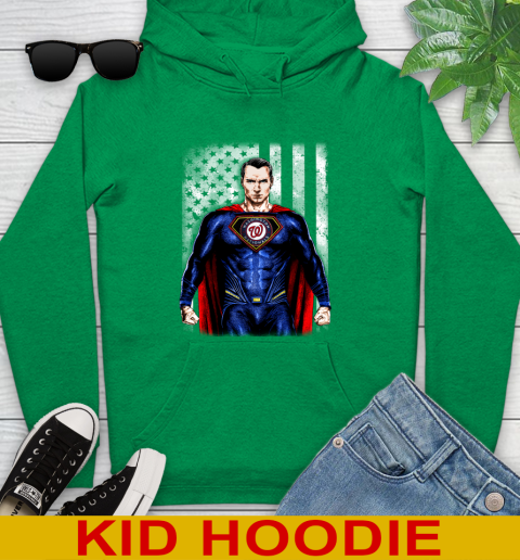 MLB Baseball Washington Nationals Superman DC Shirt Youth Hoodie 8
