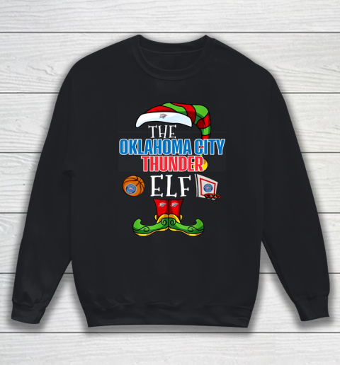 Oklahoma City Thunder Christmas ELF Funny NBA Sweatshirt