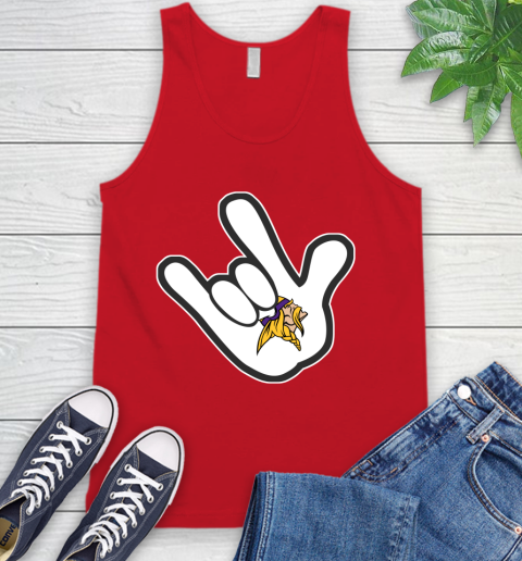 Minnesota Vikings NFL Football Mickey Rock Hand Disney Tank Top 7 Minnesota Vikings NFL Football Mickey Rock Hand Disney Tank Top - Image 7