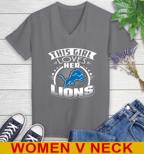 Detroit Lions NFL Football This Girl Loves Her Team 83
