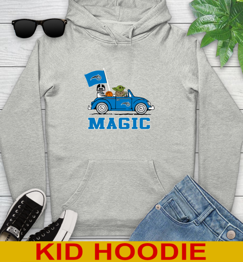 NBA Basketball Orlando Magic Darth Vader Baby Yoda Driving Star Wars Shirt Youth Hoodie