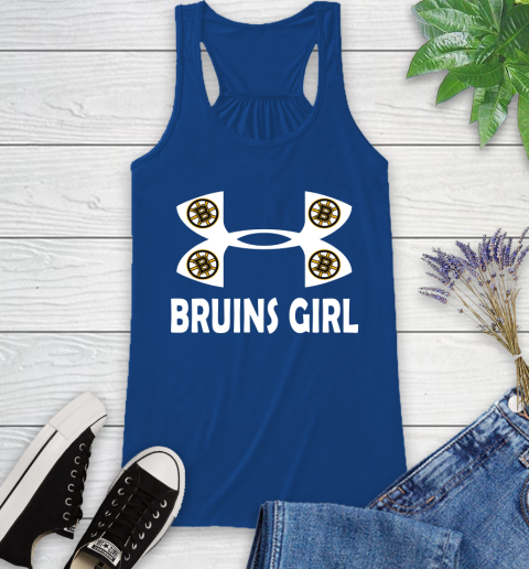 NHL Boston Bruins Girl Under Armour Hockey Sports Racerback Tank 8