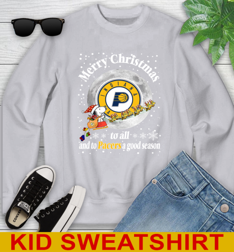 Indiana Pacers Merry Christmas To All And To Pacers A Good Season NBA Basketball Sports Youth Sweatshirt 3