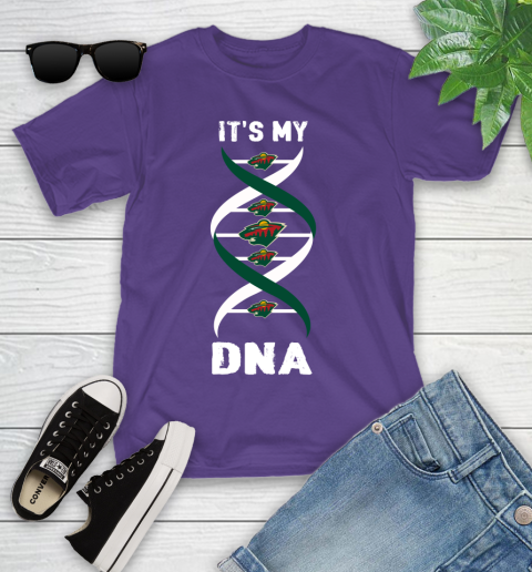 Minnesota Wild NHL Hockey It's My DNA Sports Youth T-Shirt 3
