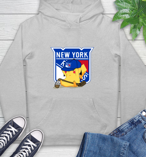 NHL Pikachu Hockey Sports New York Rangers Hoodie 6