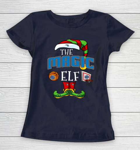 Orlando Magic Christmas ELF Funny NBA Women's T-Shirt 2