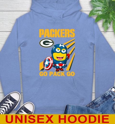NFL Football Green Bay Packers Captain America Marvel Avengers Minion Shirt Hoodie 11