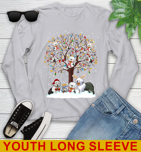 Old english Sheep dog dog pet lover light christmas tree shirt 121