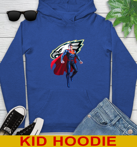 NFL Superman DC Sports Football Philadelphia Eagles Youth Hoodie 10