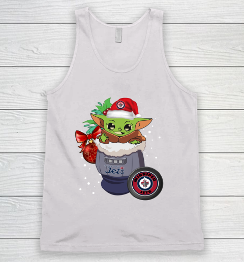 Winnipeg Jets Christmas Baby Yoda Star Wars Funny Happy NHL Tank Top 2