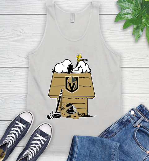 Vegas Golden Knights NHL Hockey Snoopy Woodstock The Peanuts Movie Tank Top