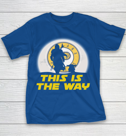 Indiana Pacers NBA Basketball Star Wars Yoda And Mandalorian This Is The Way Youth T-Shirt 6