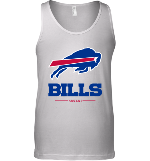 Men_s Buffalo Bills NFL Pro Line White Team Lockup T Shirt Tank Top