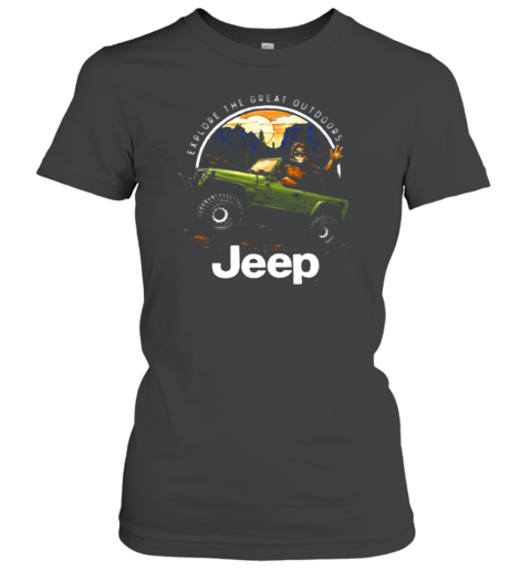 Explore The Great Outdoors Sasquatch Jeep Women's T-Shirt