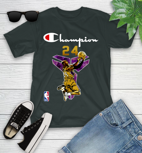 Kobe Bryant Champion Black Mamba 24 Shirt 98