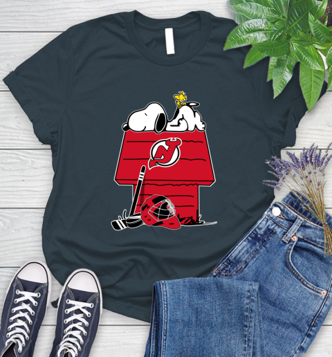 New York Islanders NHL Hockey Snoopy Woodstock The Peanuts Movie (2) Women's T-Shirt 8