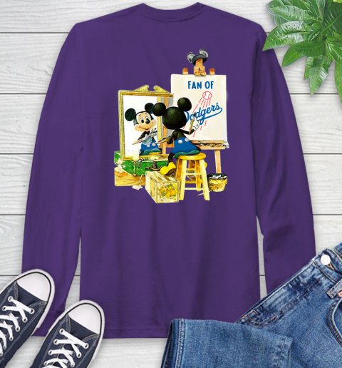 MLB Baseball Los Angeles Dodgers Mickey Drawing Shirt 58