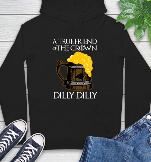 NFL Carolina Panthers A True Friend Of The Crown Game Of Thrones Beer Dilly Dilly Football Shirt Hoodie