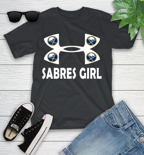 NHL Buffalo Sabres Girl Under Armour Hockey Sports Youth T-Shirt
