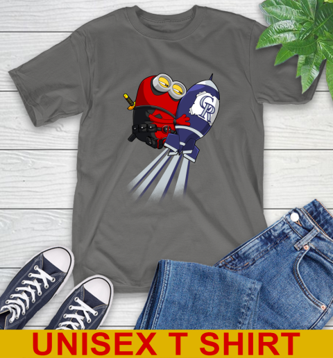 MLB Baseball Colorado Rockies Deadpool Minion Marvel Shirt T-Shirt 10