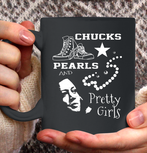 Chucks Pearls and Pretty Girls Kamala Harris Inauguration Ceramic Mug 11oz