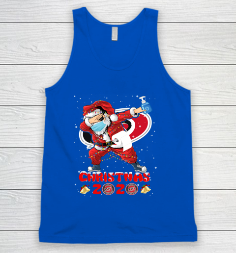 Carolina Hurricanes Funny Santa Claus Dabbing Christmas 2020 NHL Tank Top 4
