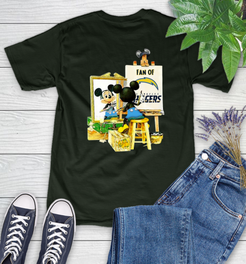 NFL Football Los Angeles Chargers Mickey Drawing Shirt 86
