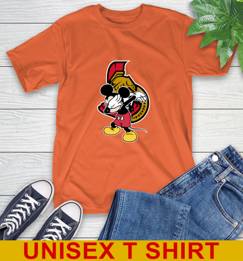 Ottawa Senators NHL Hockey Dabbing Mickey Disney Sports T-Shirt 5
