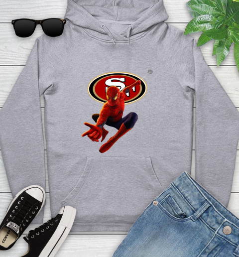 NFL Spider Man Avengers Endgame Football San Francisco 49ers Youth Hoodie 6
