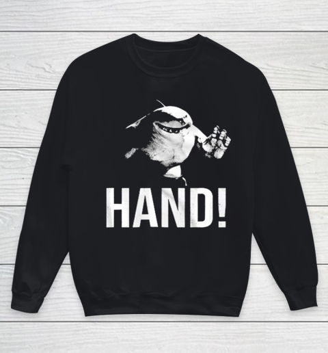 King Shark Hand The Suicide Squad Nom Nom Funny Youth Sweatshirt