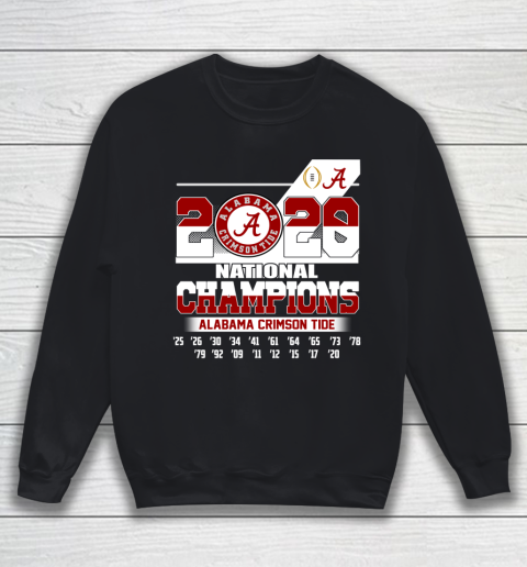 Alabama Crimson Tide National Championship 18 Times 2020 Sweatshirt