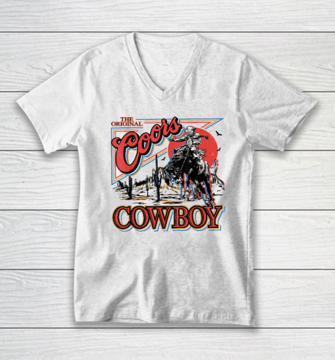 Coors Cowboy Western Life Design, Cowboy Life V-Neck T-Shirt