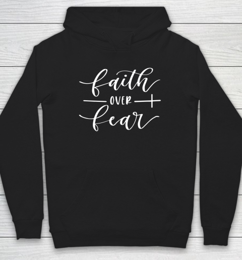 Faith Over Fear Cross Hoodie