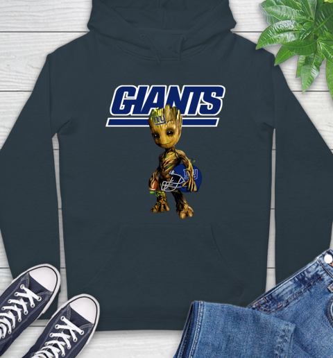 New York Giants NFL Football Groot Marvel Guardians Of The Galaxy Hoodie 7