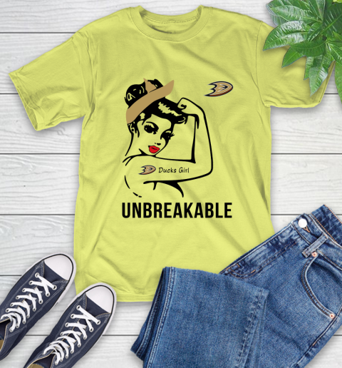 NHL Anaheim Ducks Girl Unbreakable Hockey Sports T-Shirt 8