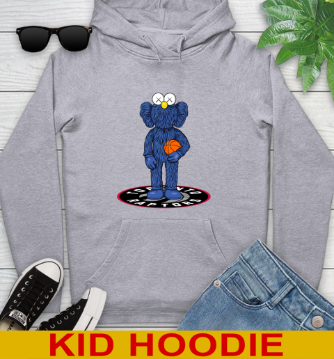 NBA Basketball Toronto Raptors Kaws Bff Blue Figure Shirt Youth Hoodie 6