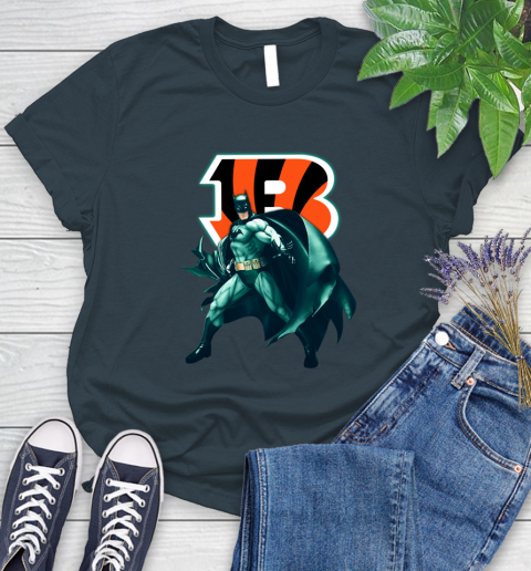 NFL Batman Football Sports Cincinnati Bengals Women's T-Shirt 8