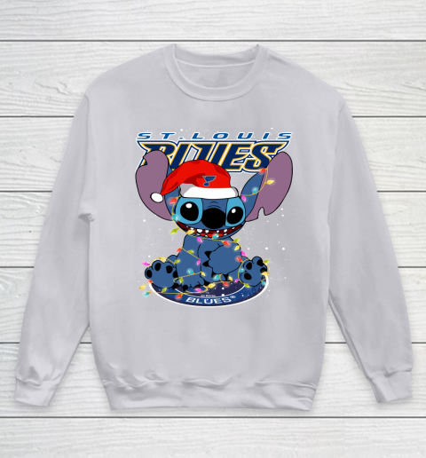 St.Louis Blues NHL Hockey noel stitch Christmas Youth Sweatshirt 3 St.Louis Blues NHL Hockey noel stitch Christmas Youth Sweatshirt - Image 3