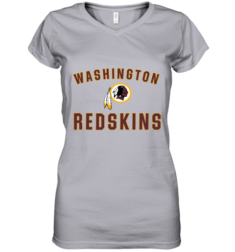 Washington Redskins NFL Line by Fanatics Branded Gray Victory Women's V-Neck T-Shirt