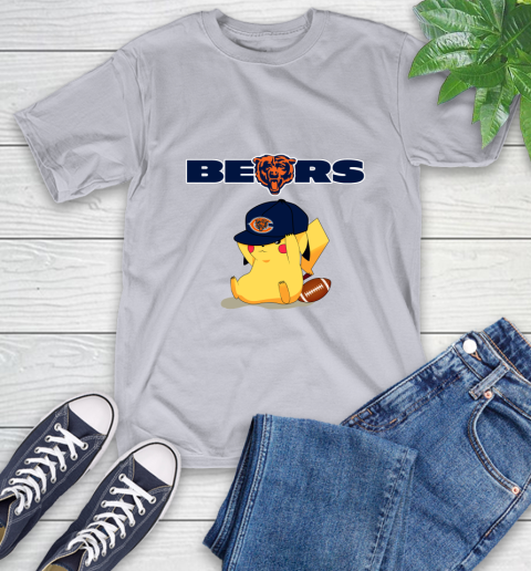 NFL Pikachu Football Sports Chicago Bears T-Shirt 6