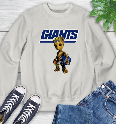 New York Giants NFL Football Groot Marvel Guardians Of The Galaxy Sweatshirt 12