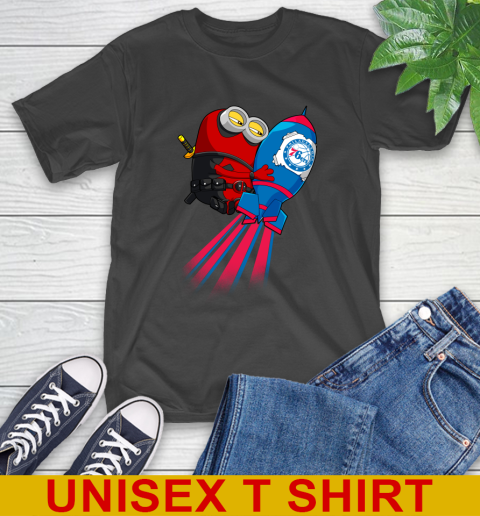 NBA Basketball Philadelphia 76ers Deadpool Minion Marvel Shirt T-Shirt