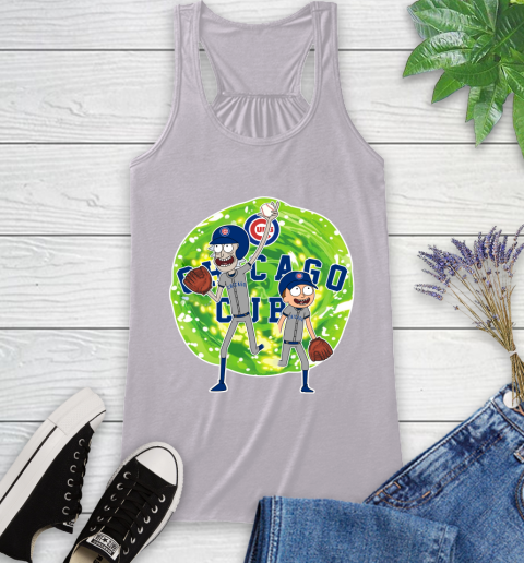 MLB Chicago Cubs Rick And Morty Baseball Sports Racerback Tank 5