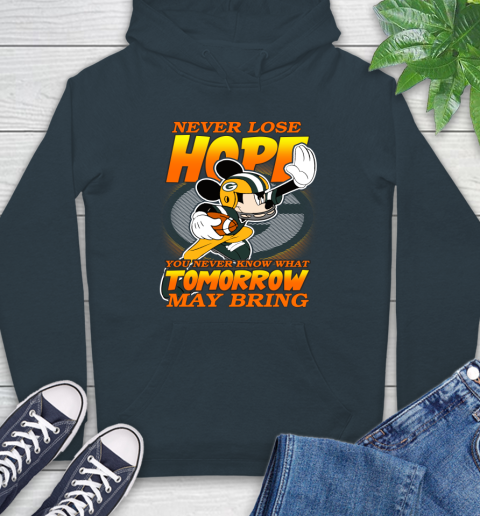 Green Bay Packers NFL Football Mickey Disney Never Lose Hope Hoodie 7