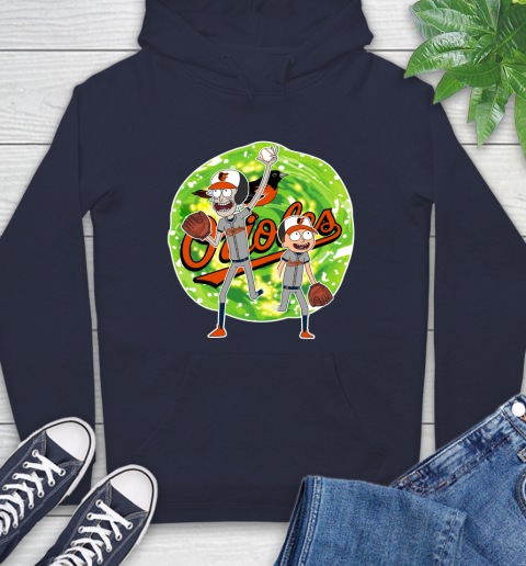 MLB Baltimore Orioles Rick And Morty Baseball Sports Hoodie 4