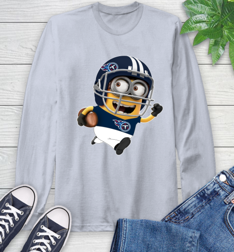 NFL Tennessee Titans Minions Disney Football Sports Long Sleeve T-Shirt 6
