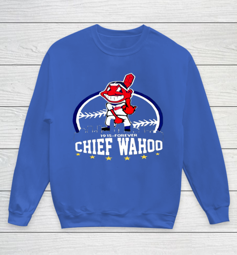 Chief Wahoo distressed Cleveland Youth Sweatshirt 6